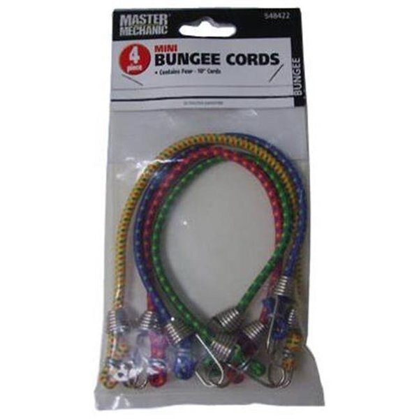 Trade of Amta 548422 10 in. Mini Bungee Cords - Pack of 4, Trade Of Amta, Mfr#: 548422